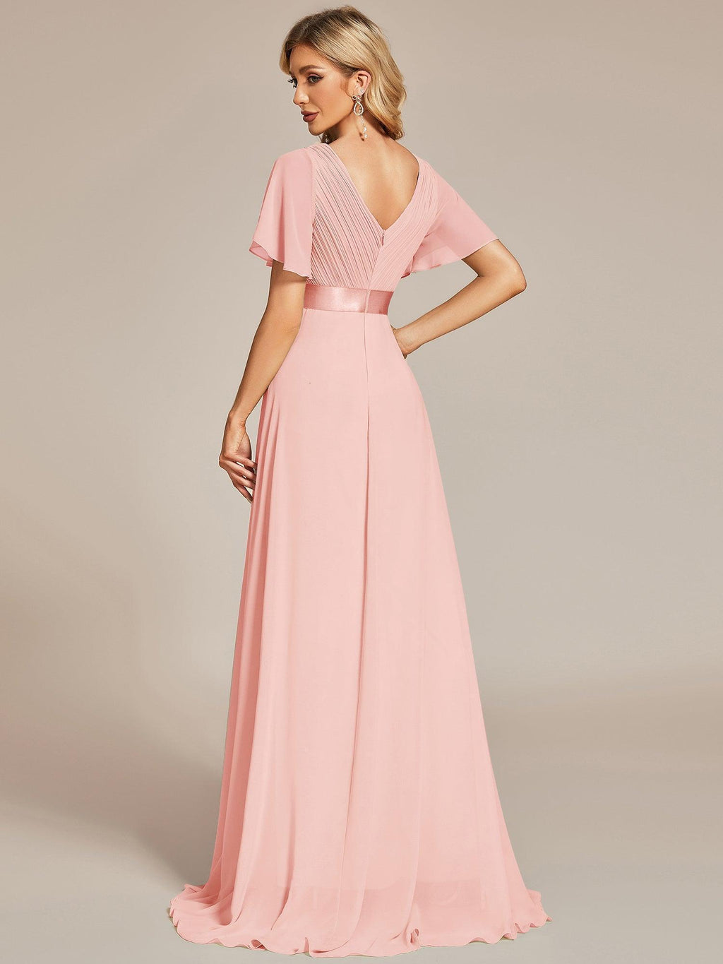 MONICA | Elegantes y vaporosos vestidos de dama de honor de gasa de cintura alta
