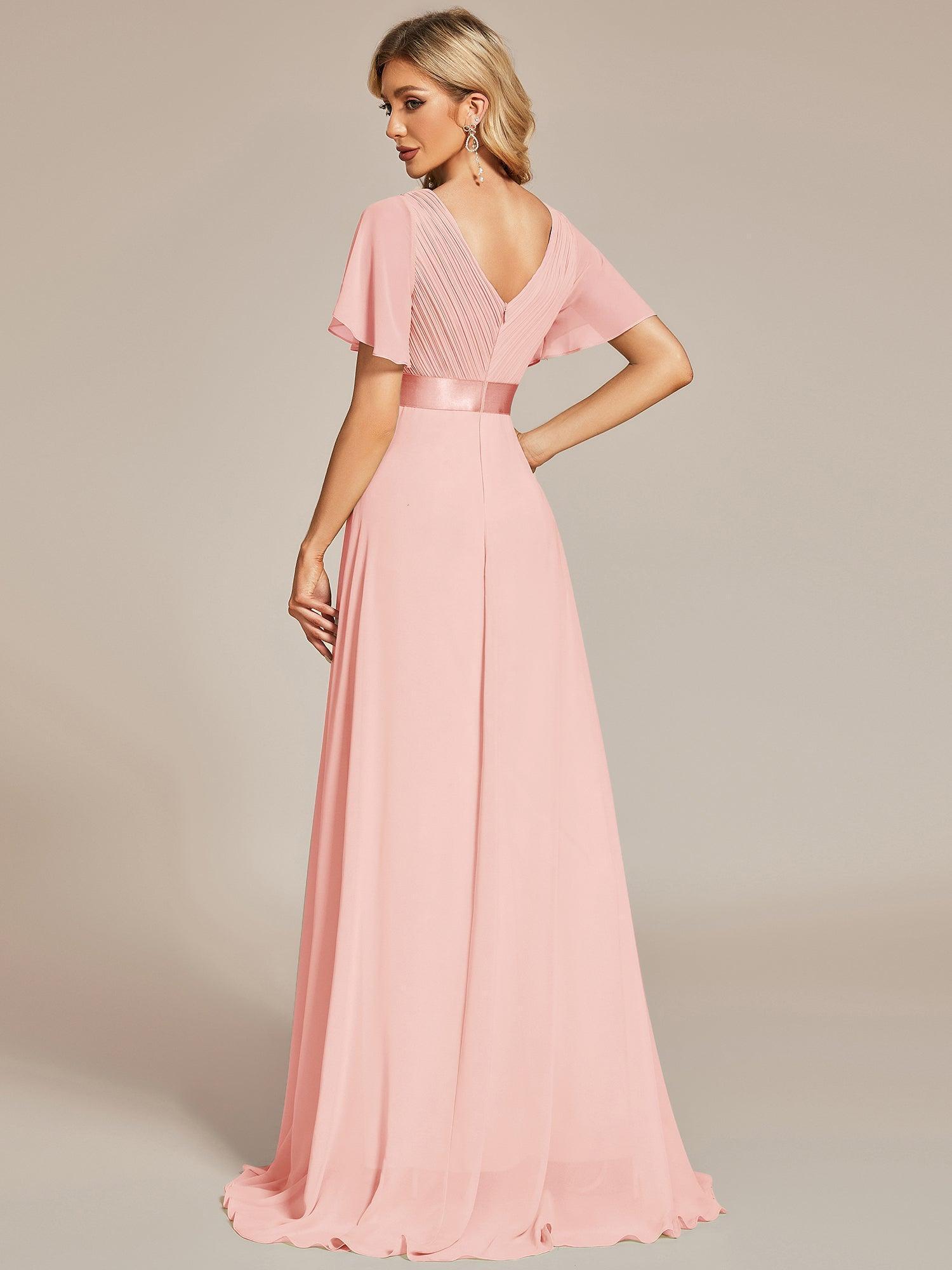MONICA | Elegantes y vaporosos vestidos de dama de honor de gasa de cintura alta