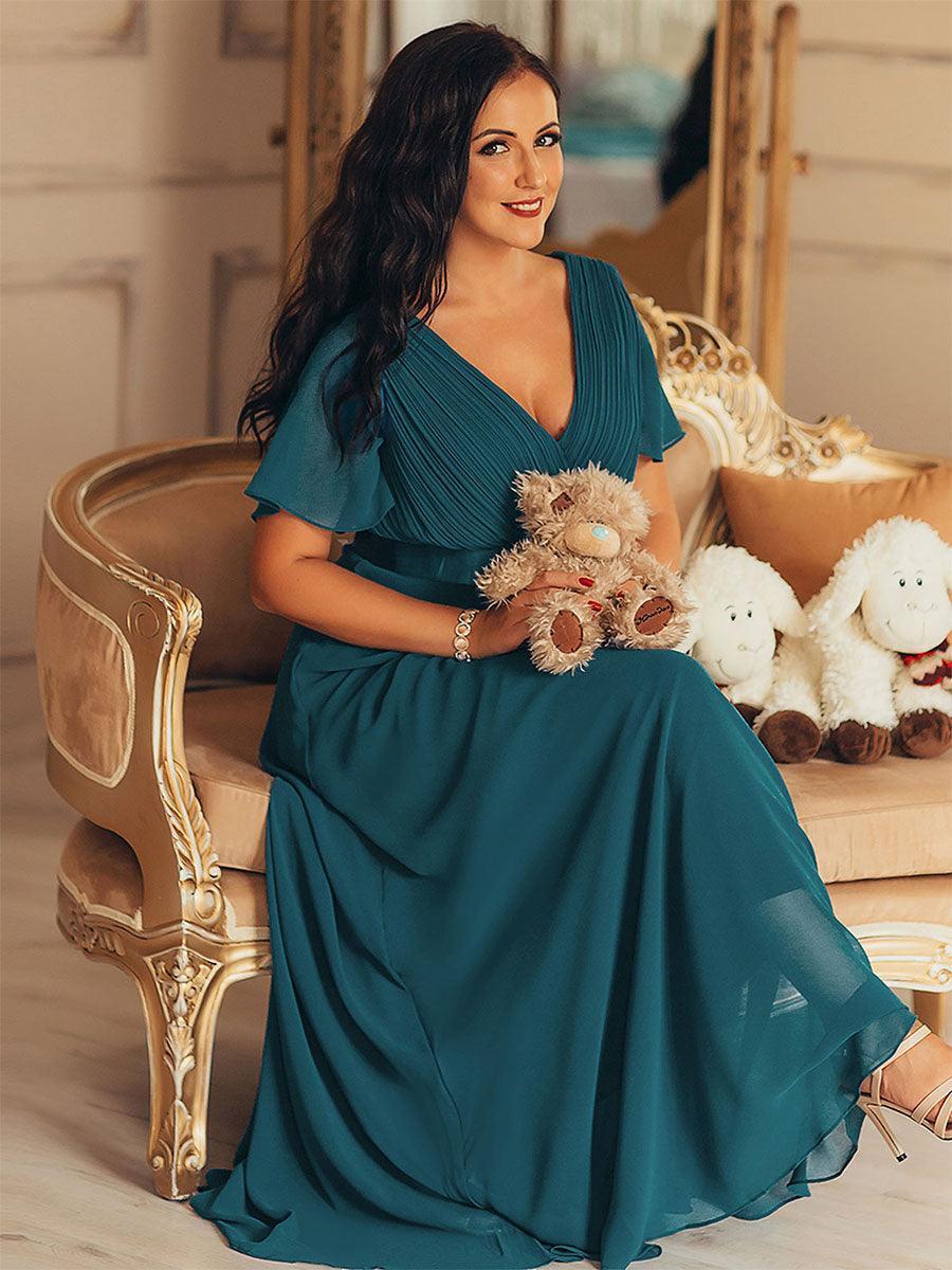 MONICA | Elegantes y vaporosos vestidos de dama de honor de gasa de cintura alta