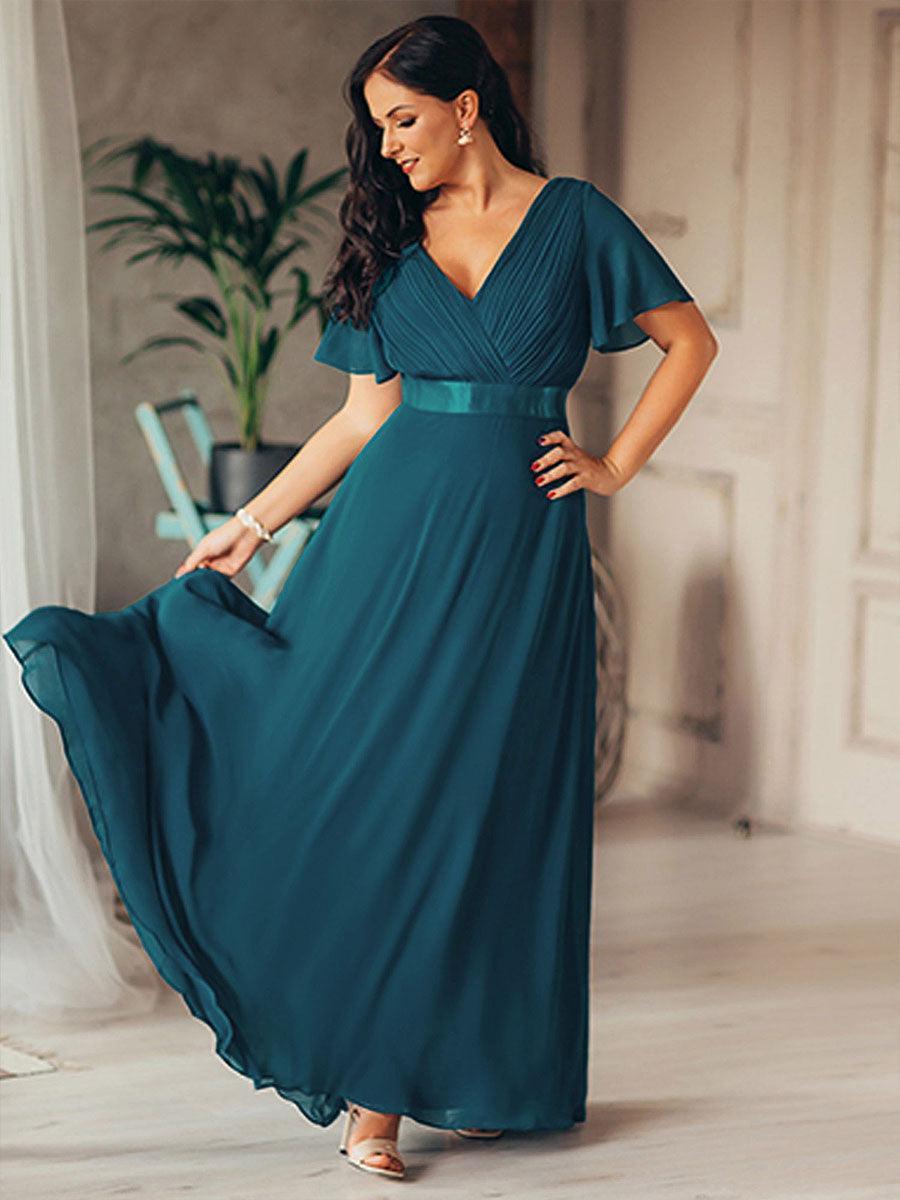 MONICA | Elegantes y vaporosos vestidos de dama de honor de gasa de cintura alta