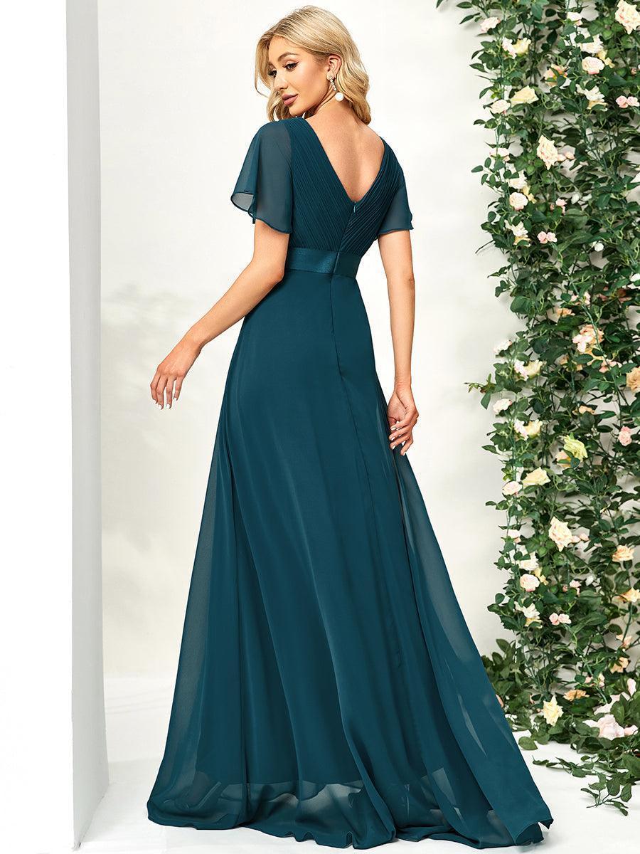 MONICA | Elegantes y vaporosos vestidos de dama de honor de gasa de cintura alta