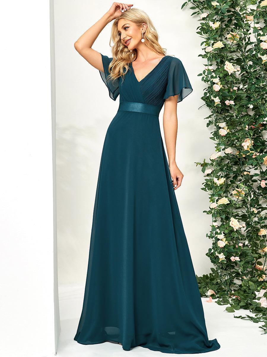 MONICA | Elegantes y vaporosos vestidos de dama de honor de gasa de cintura alta