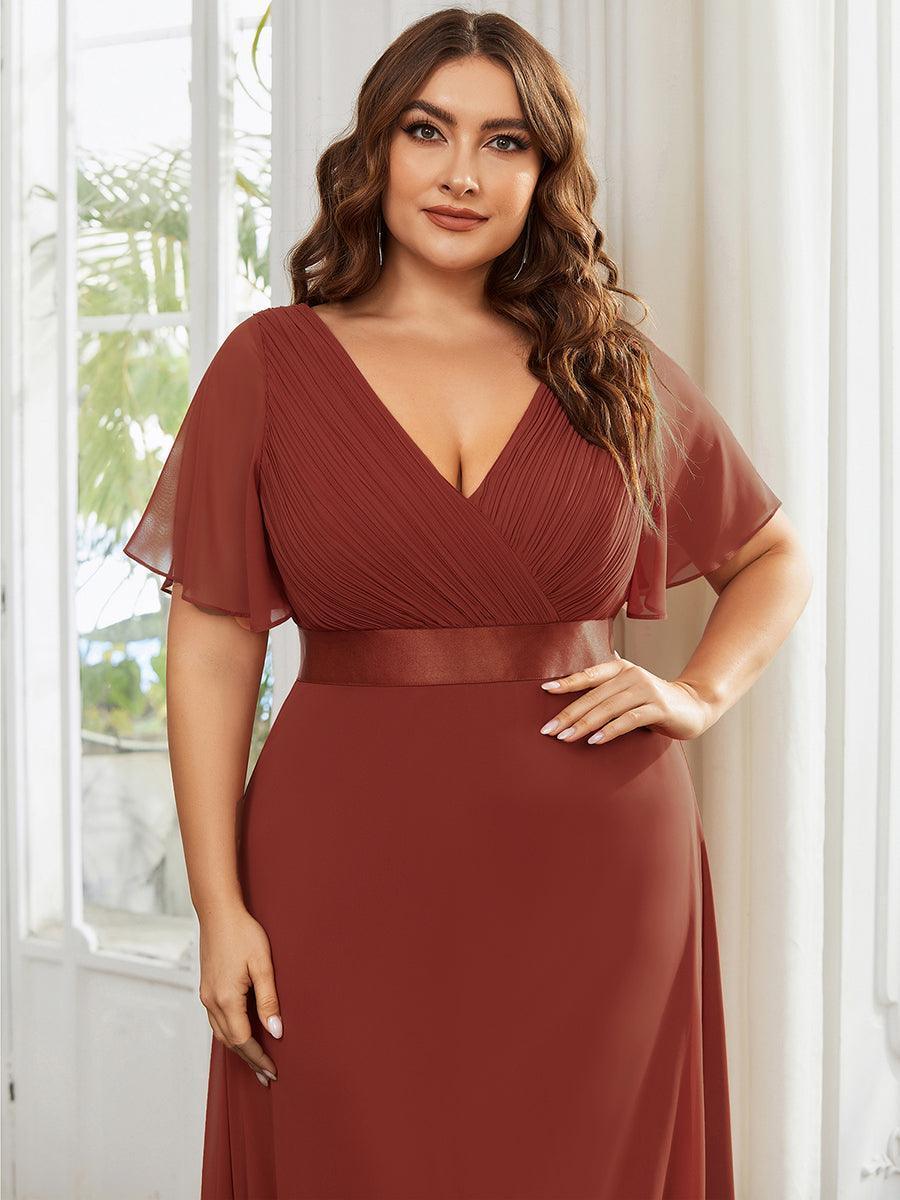 MONICA | Elegantes y vaporosos vestidos de dama de honor de gasa de cintura alta