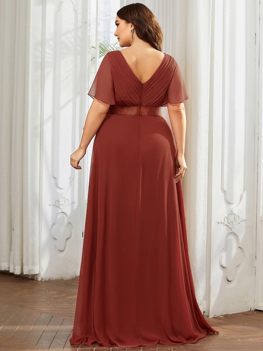 MONICA | Elegantes y vaporosos vestidos de dama de honor de gasa de cintura alta