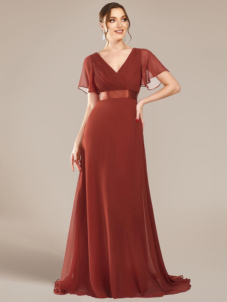 MONICA | Elegantes y vaporosos vestidos de dama de honor de gasa de cintura alta
