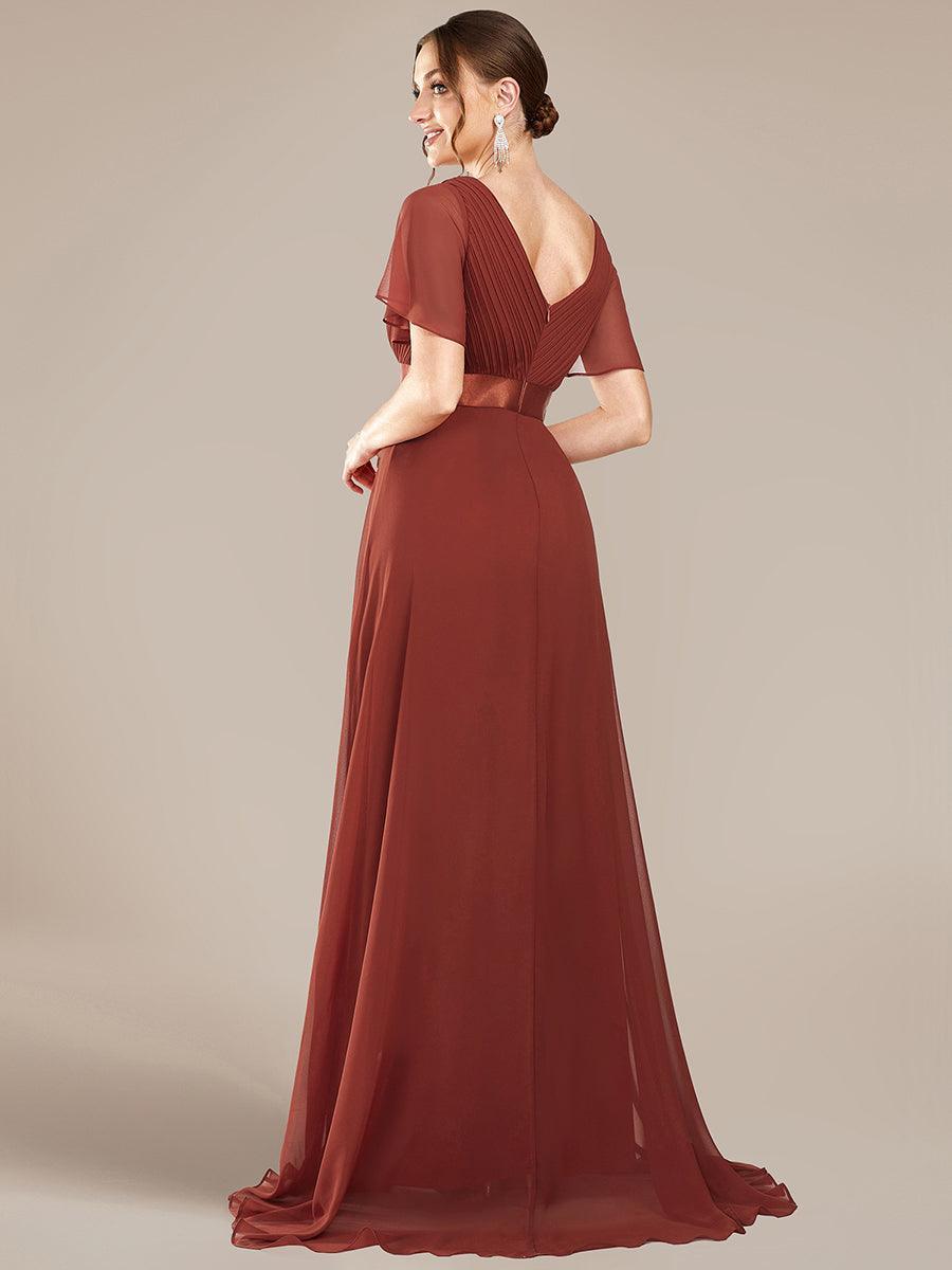 MONICA | Elegantes y vaporosos vestidos de dama de honor de gasa de cintura alta