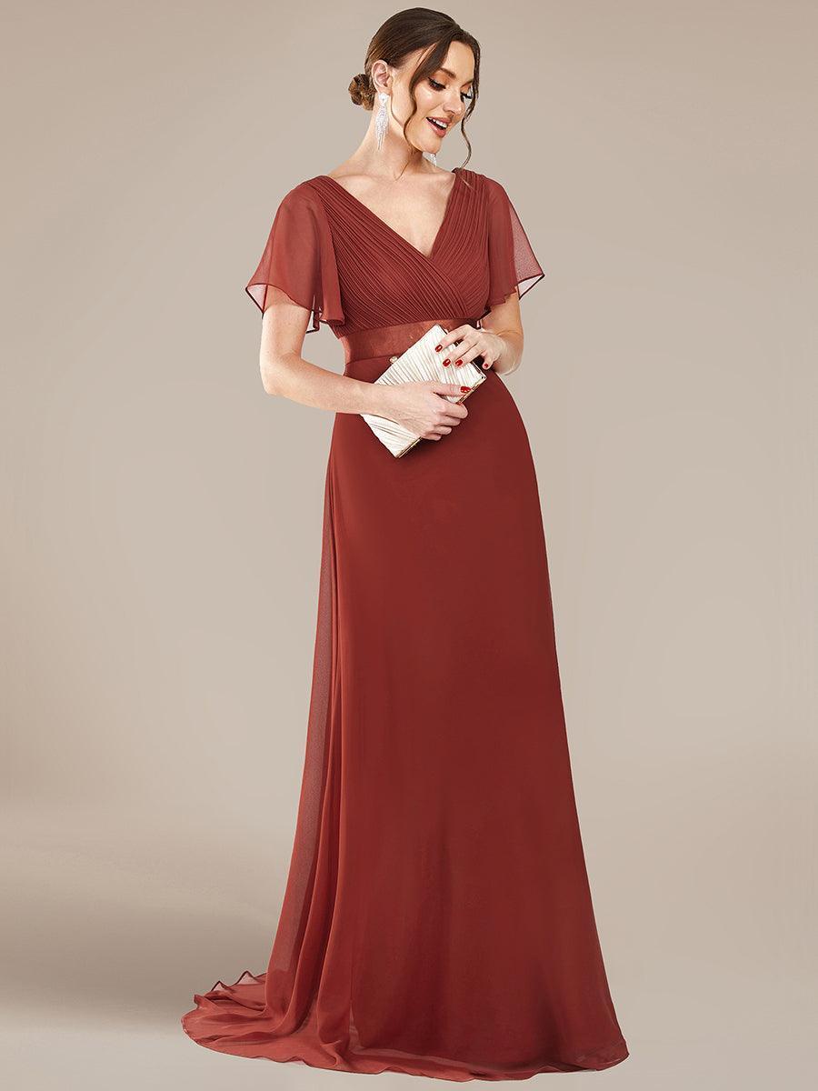 MONICA | Elegantes y vaporosos vestidos de dama de honor de gasa de cintura alta