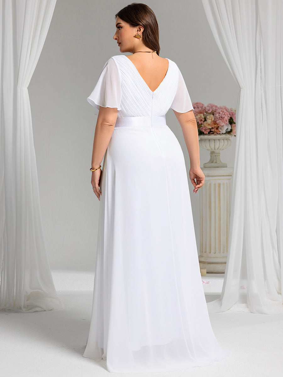 MONICA | Elegantes y vaporosos vestidos de dama de honor de gasa de cintura alta