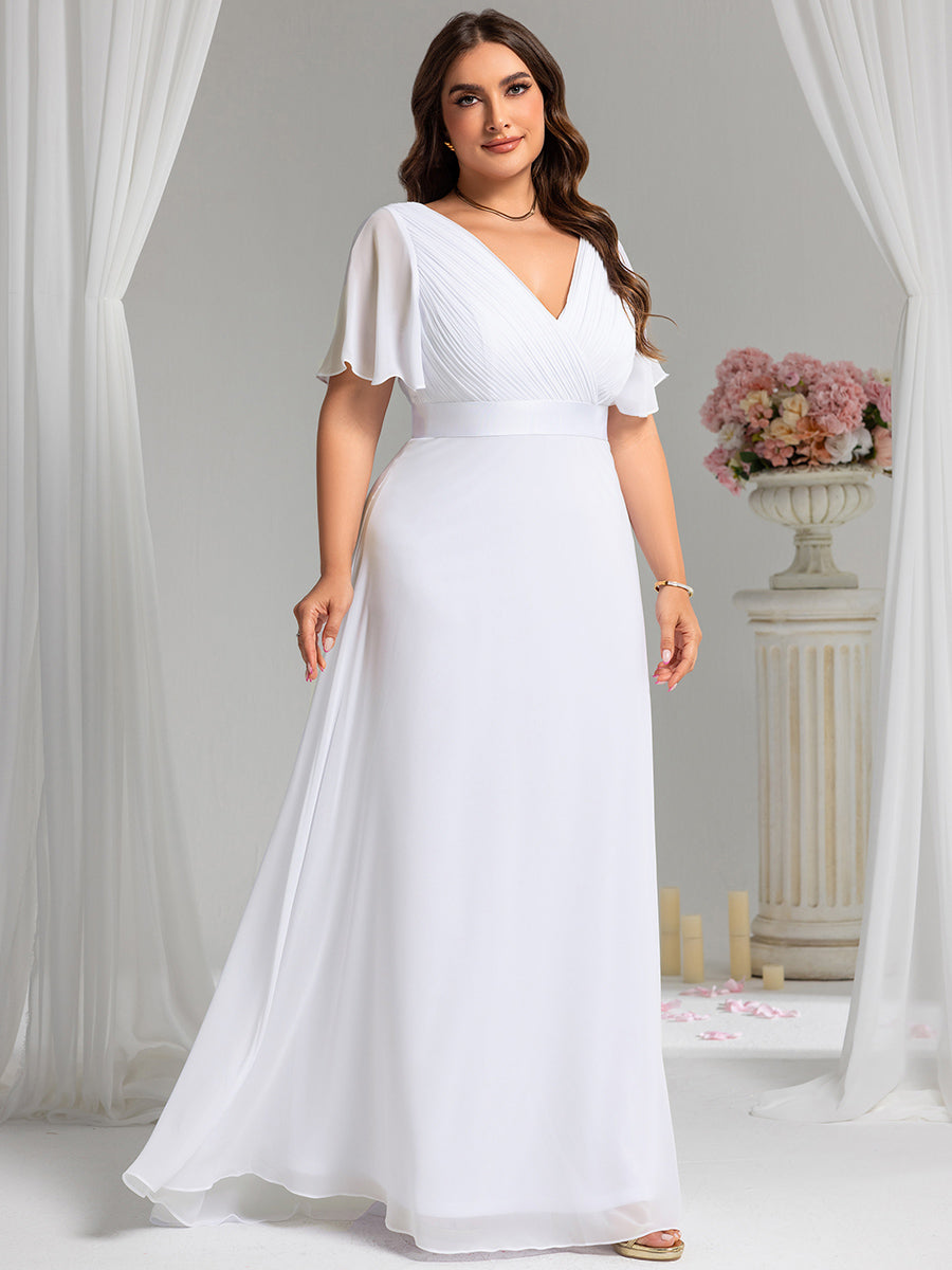 MONICA | Elegantes y vaporosos vestidos de dama de honor de gasa de cintura alta