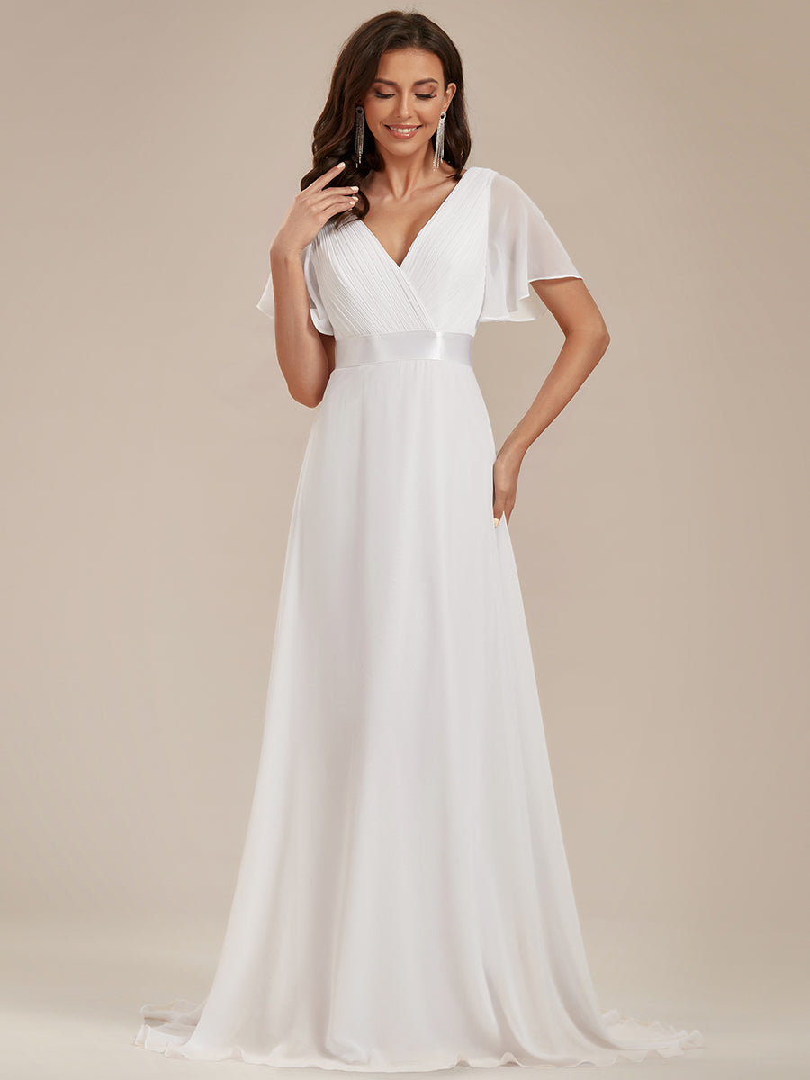 MONICA | Elegantes y vaporosos vestidos de dama de honor de gasa de cintura alta