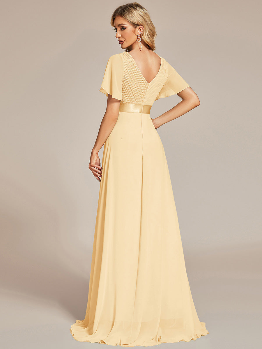 MONICA | Elegantes y vaporosos vestidos de dama de honor de gasa de cintura alta