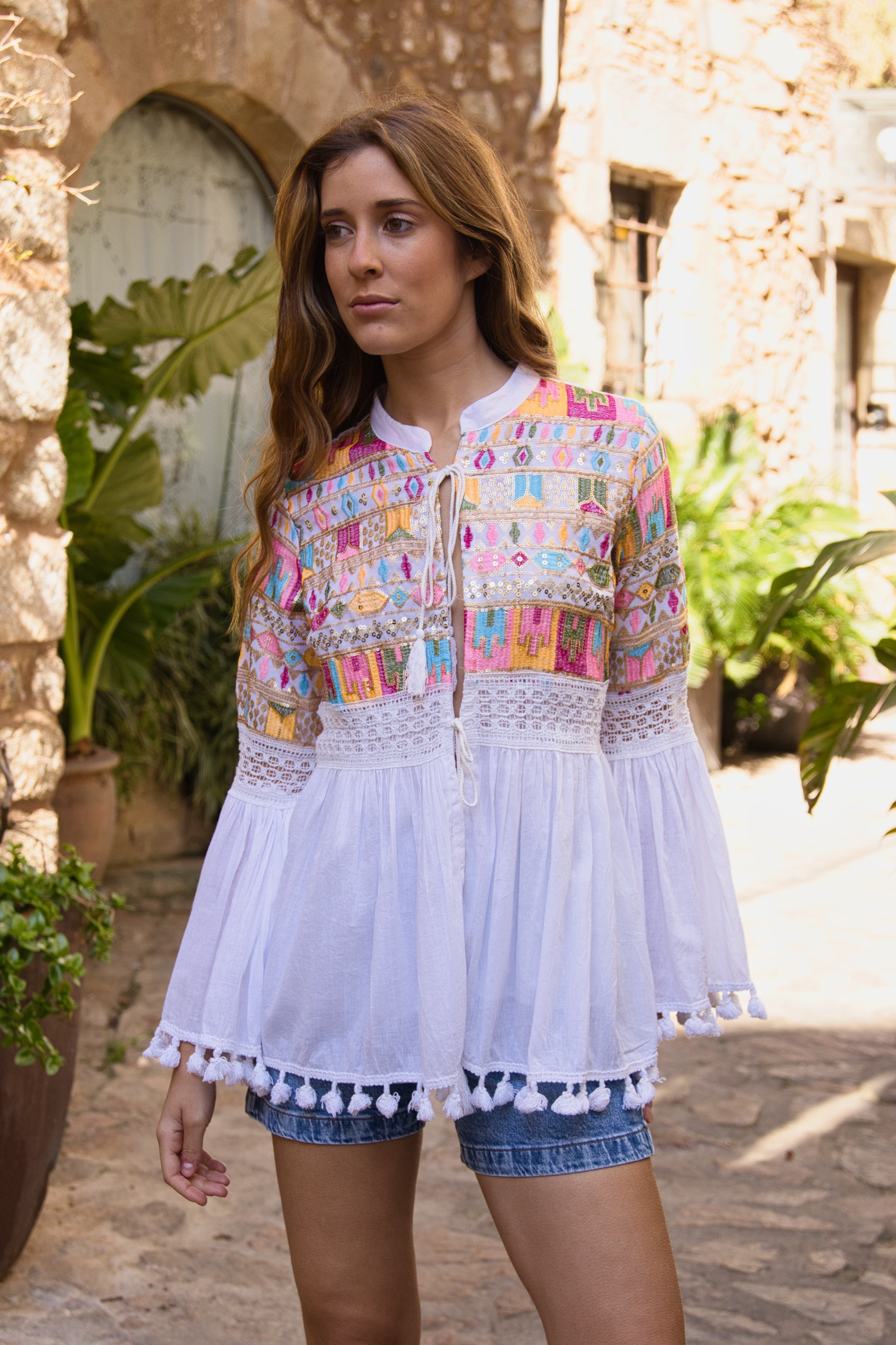 Blusa Boho Bordada Jaipur