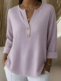 Lucía | Playera Henley Gofrada con Botones