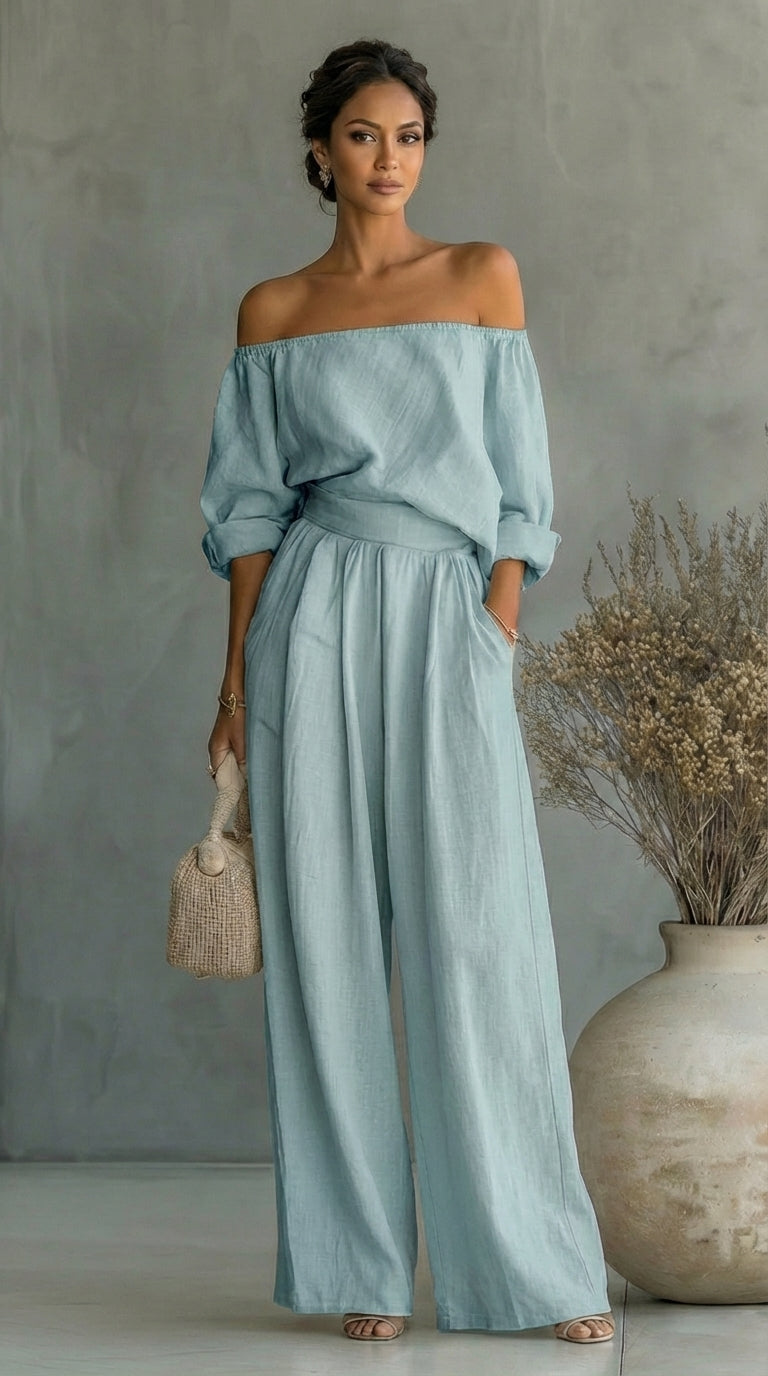 Liliána™ | Conjunto exclusivo con efecto de tela para un verano con estilo