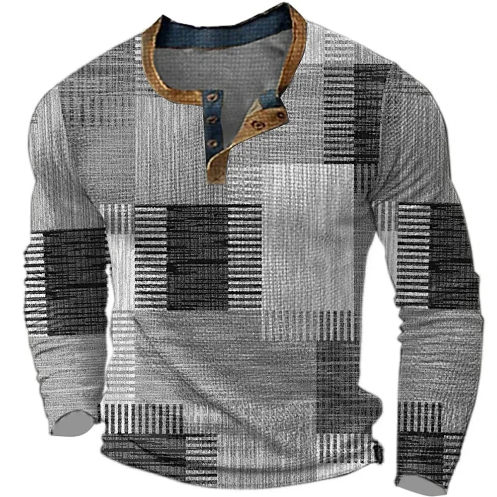 Isabella Torres - Camisa de Retazos Colorida para Hombre