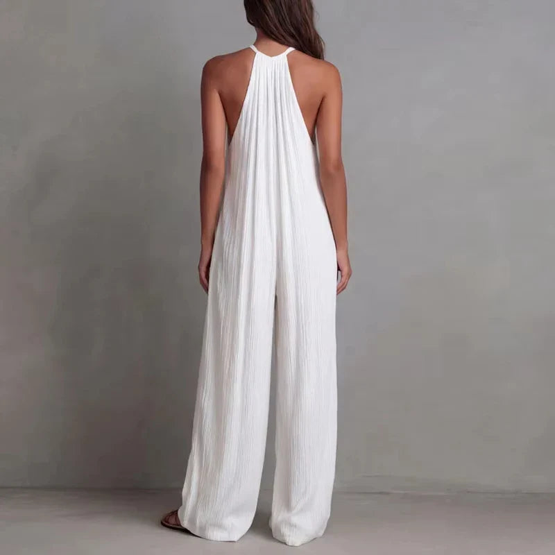Mono sin mangas con cuello halter para mujer