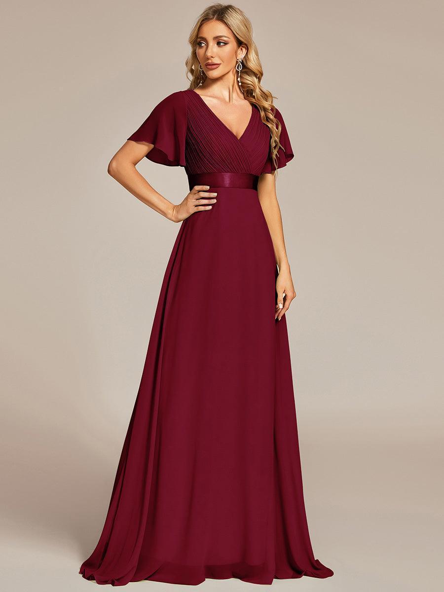 MONICA | Elegantes y vaporosos vestidos de dama de honor de gasa de cintura alta