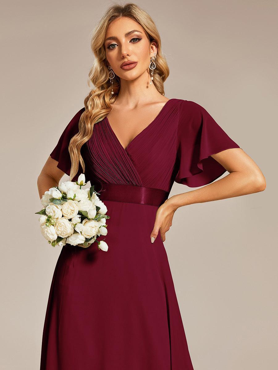 MONICA | Elegantes y vaporosos vestidos de dama de honor de gasa de cintura alta