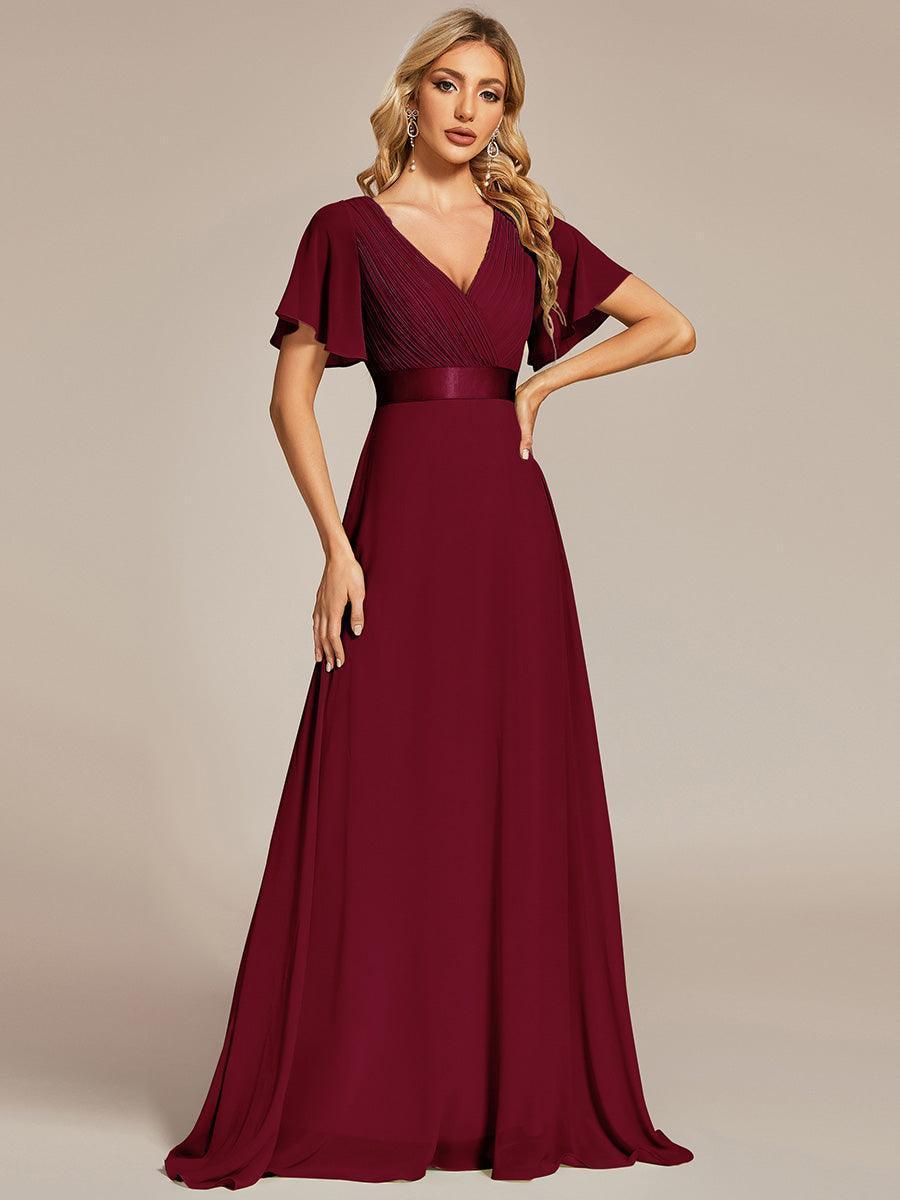 MONICA | Elegantes y vaporosos vestidos de dama de honor de gasa de cintura alta