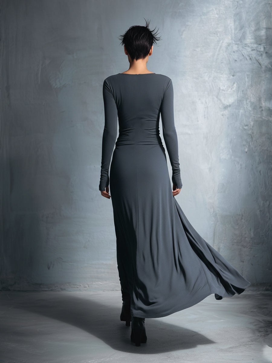 Naiara | Vestido midi con nudo lateral