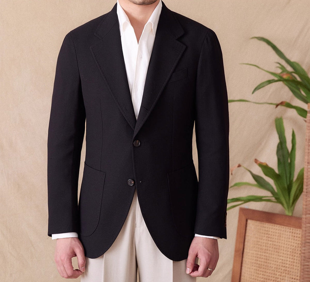 Chamarra Blazer Deportiva "Monaco" de Mezcla de Lino