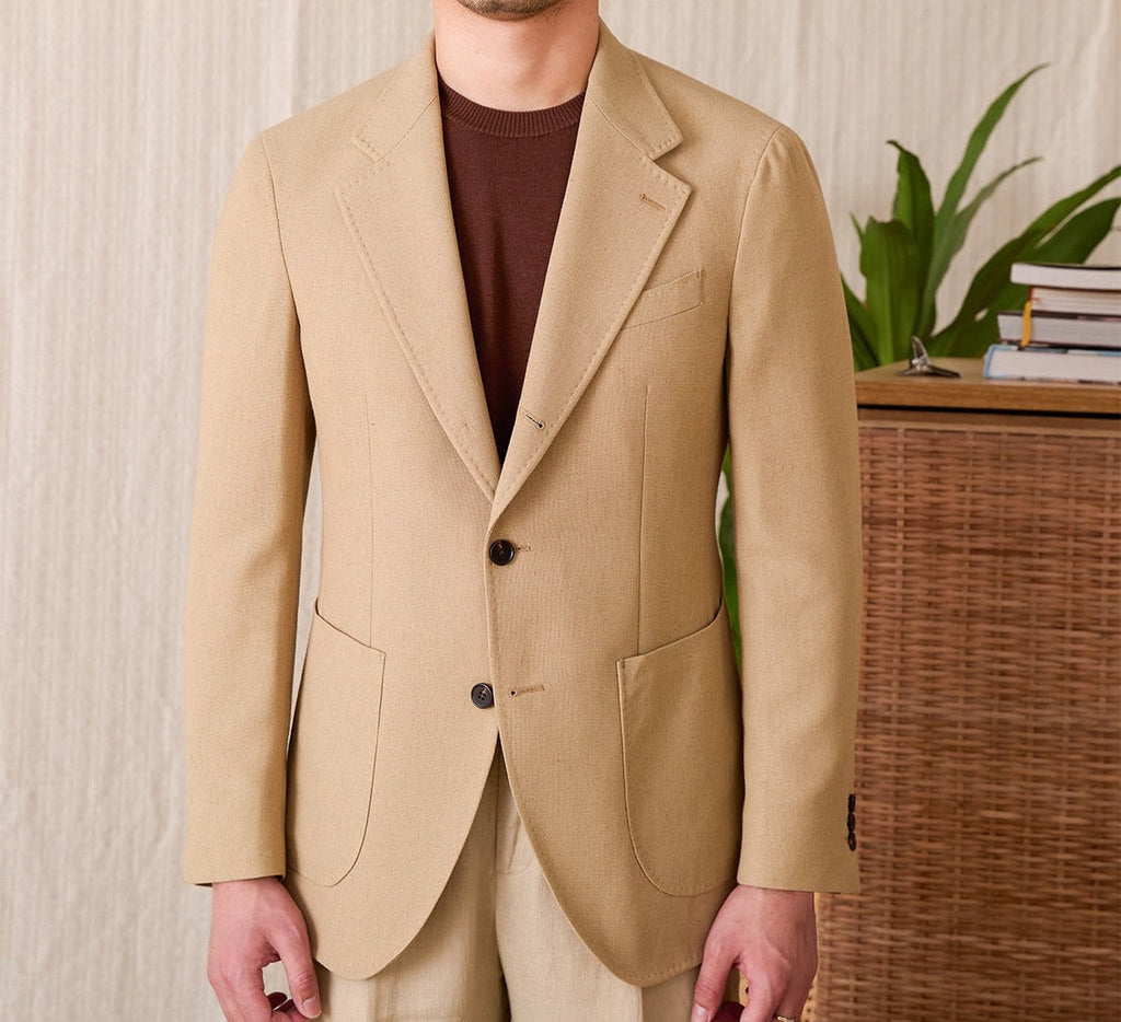 Chamarra Blazer Deportiva "Monaco" de Mezcla de Lino