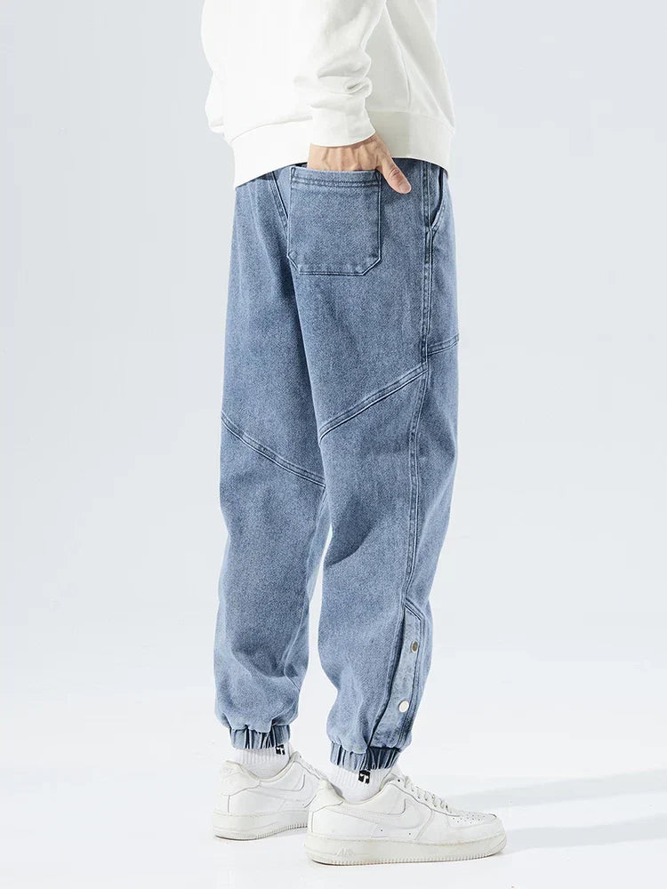 Pantalones vaqueros de hombre con cintura elástica