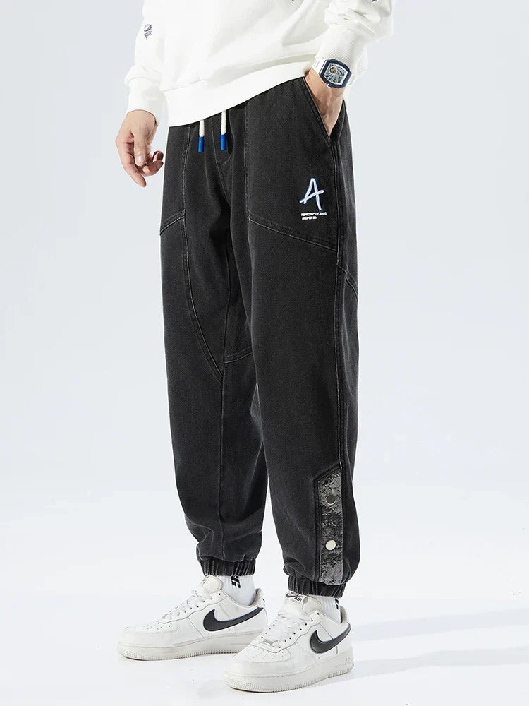 Pantalones vaqueros de hombre con cintura elástica