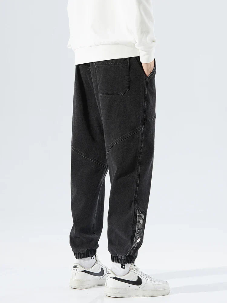 Pantalones vaqueros de hombre con cintura elástica
