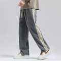 Pantalones de hombre con cordón ajustable y textura