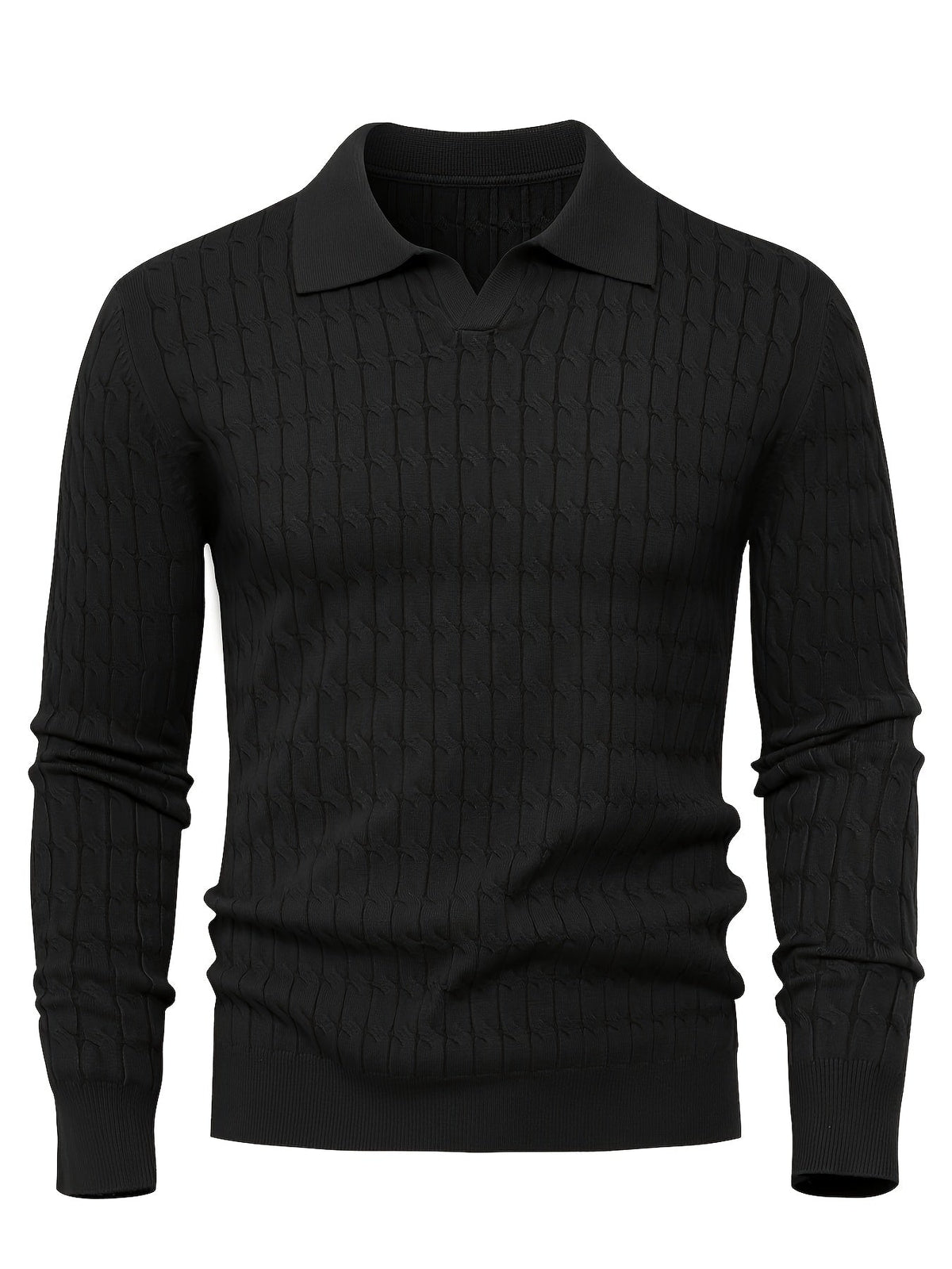 Suéter de cuello polo para hombre