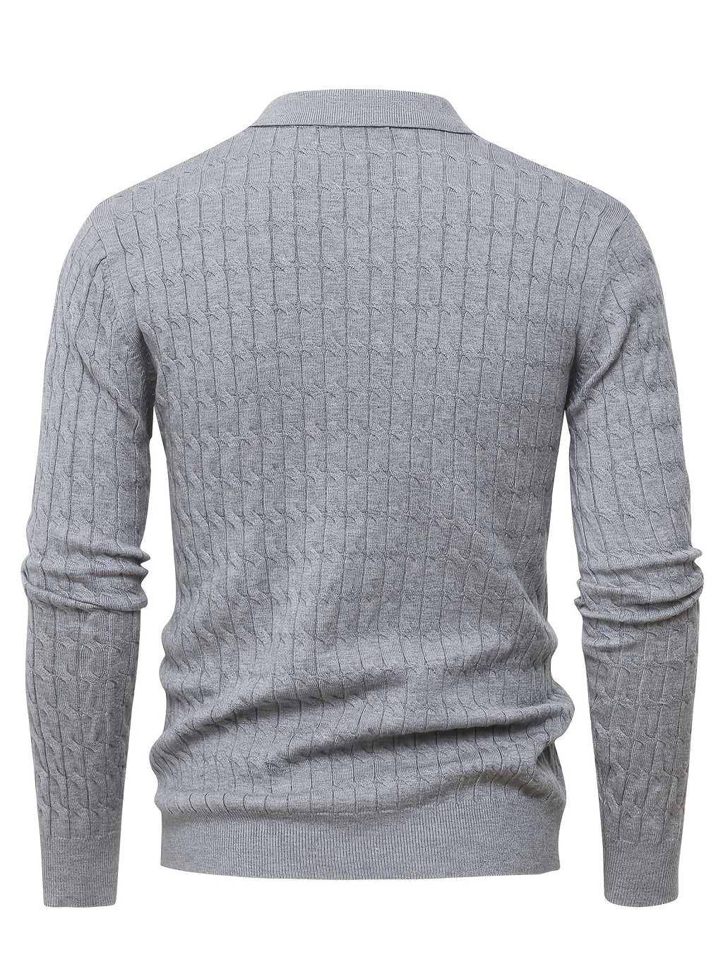 Suéter de cuello polo para hombre