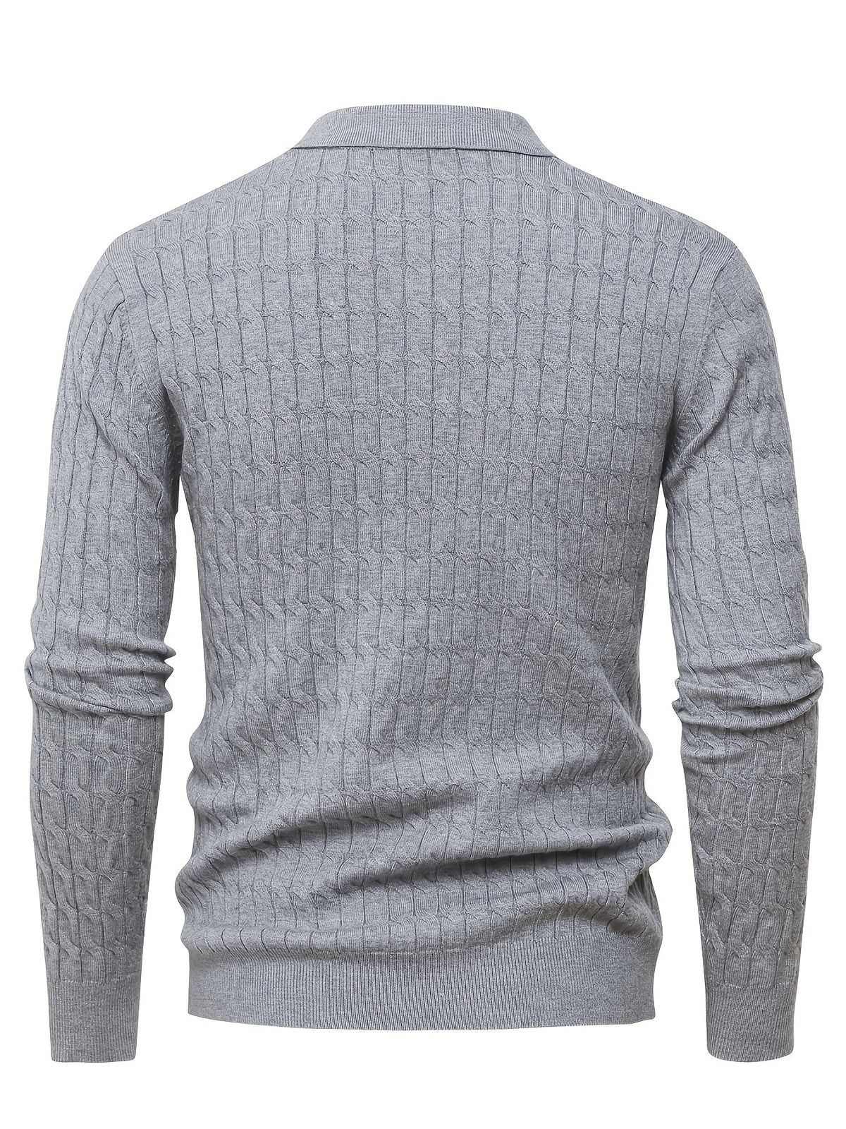 Suéter de cuello polo para hombre
