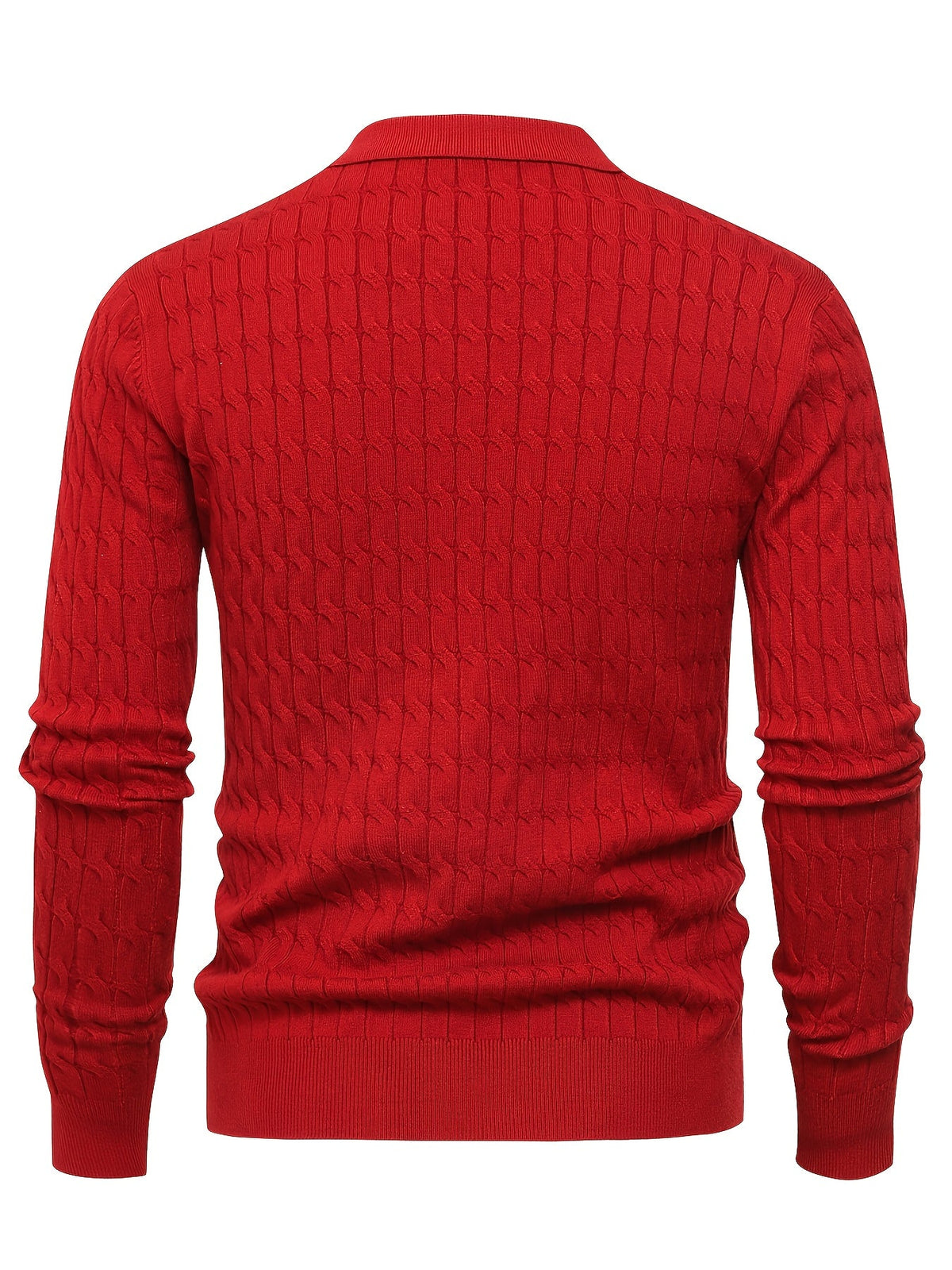 Suéter de cuello polo para hombre