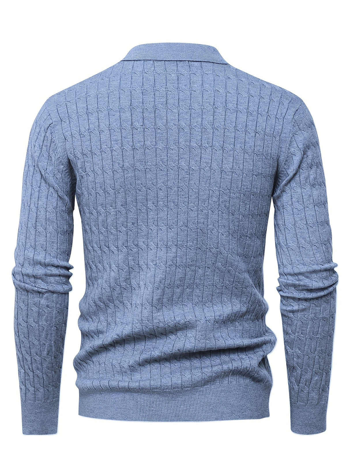 Suéter de cuello polo para hombre