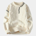 Jersey de cuello redondo texturizado para hombre.